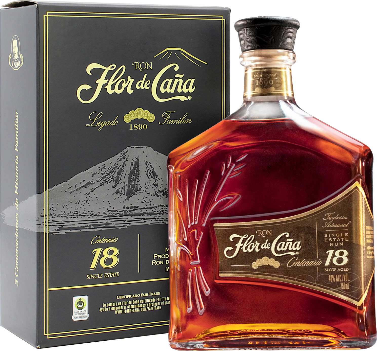 Köstlichalkoholisches - Flor de Caña Rum Centenario Gold 18 - Onlineshop Ludwig von Kapff